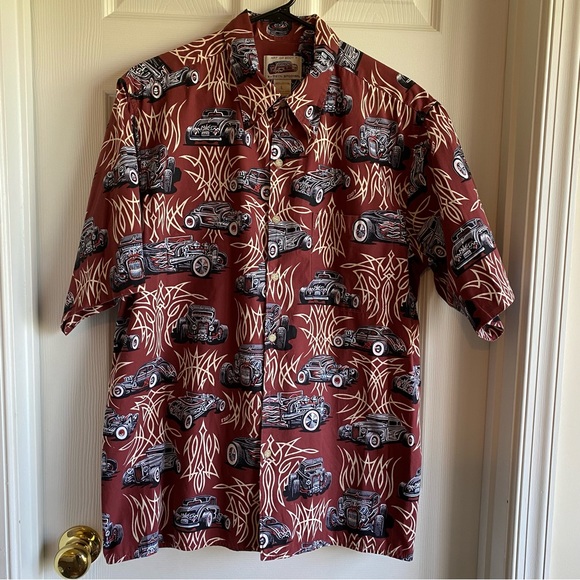 Art of Eddy Y by Reyn Spooner Hot Rod Button Down - Picture 1 of 7